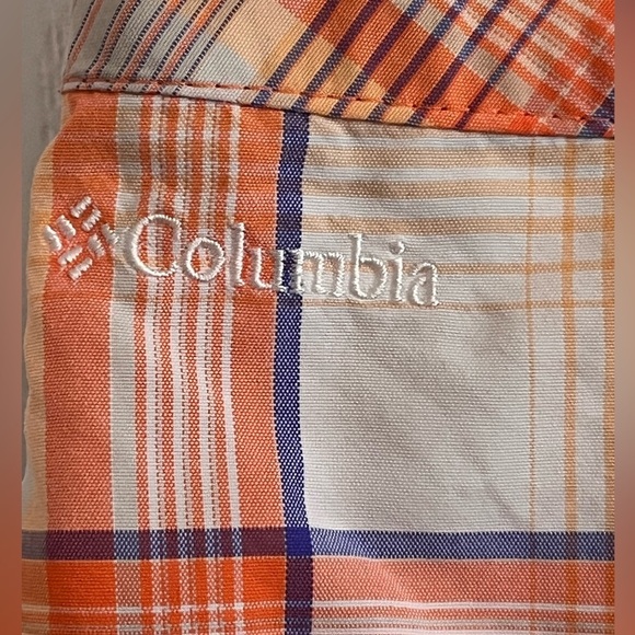 COLUMBIA  omni-shade omni-wick Lightweight Nylon Pink gray Shorts womens  size 8 - Picture 9 of 9